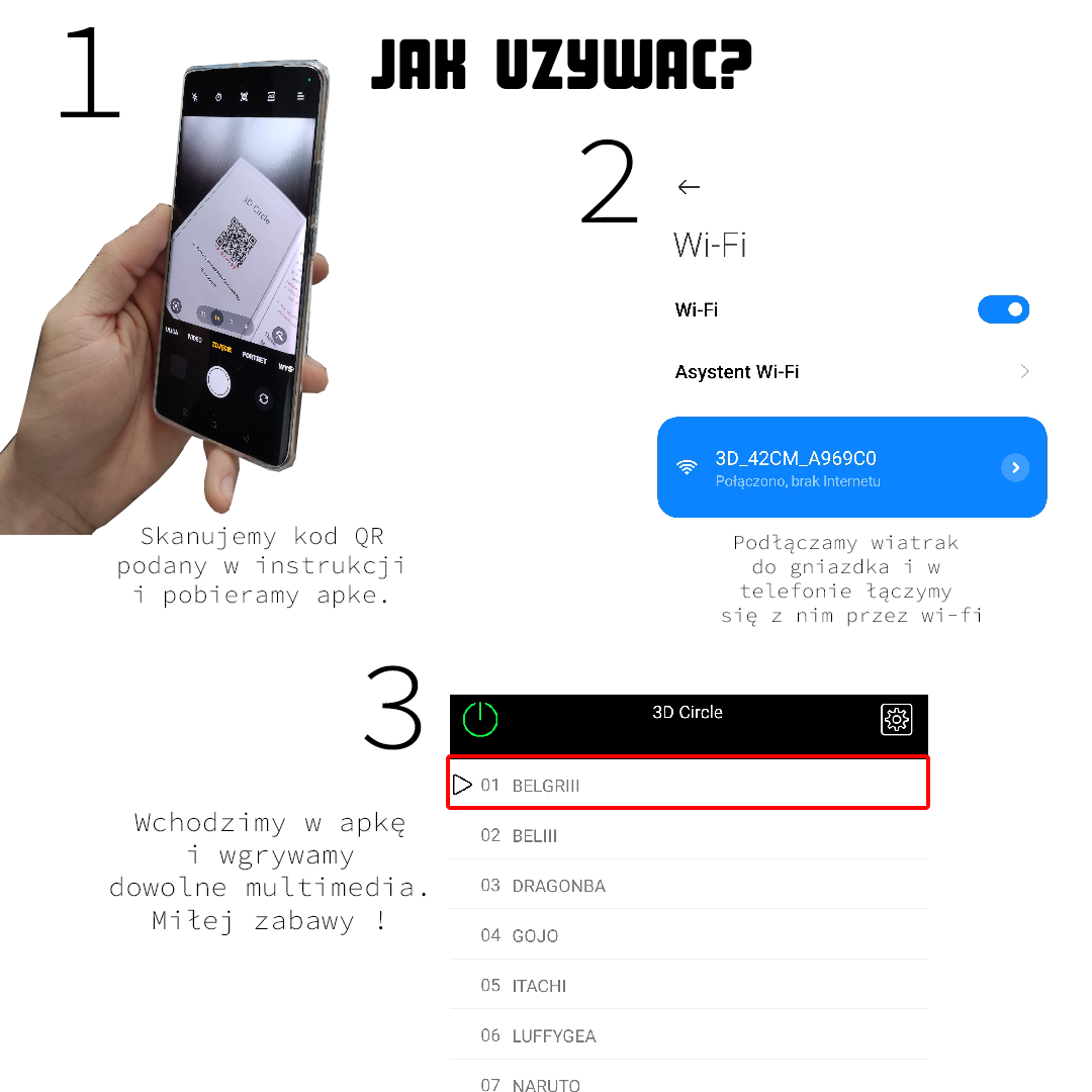 HoloSphere™ Hologramowy Wiatrak